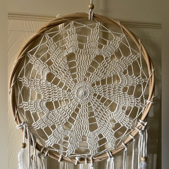 Macrame Dream Catcher Wall Hanger - Picture 3 of 3